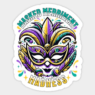 Masked Merriment Madness Sticker